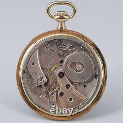 Edouard Koehn extra flat Geneva pocket watch extremely reduced movement 1905