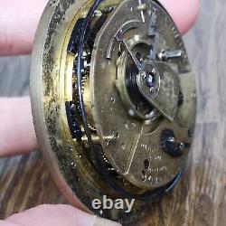 Edward Baker London Duplex Fusee Repeater Pocket Watch Movement Ticking (S173)