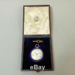 Edwardian Antique 9 Ct Gold Open Face Key Wind Movement Pocket Watch Gwo 47.5g