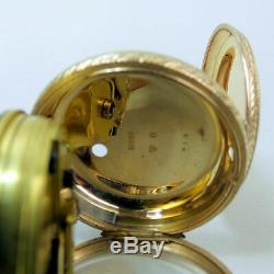 Edwardian Antique 9 Ct Gold Open Face Key Wind Movement Pocket Watch Gwo 47.5g