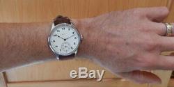 Elgin 12s Pocket Marriage Watch Conversion 44mm SS Wrist Watch 1905 Movement