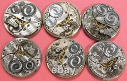 Elgin 12s Pocket watch movement lot for parts lot d816