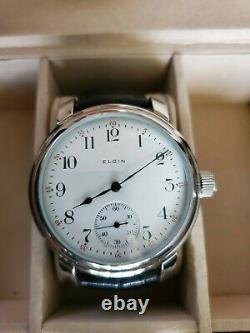 Elgin 16s Pocket Marriage Watch Conversion 50mm Wristwatch 1914 Movement