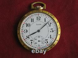Elgin 17j 16s Railroad Style Pocket Watch, Unitas 431 445 Movement