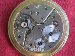 Elgin 17j 16s Railroad Style Pocket Watch, Unitas 431 445 Movement