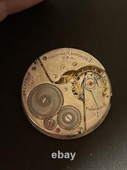 Elgin 1925 Pocket Watch Movement