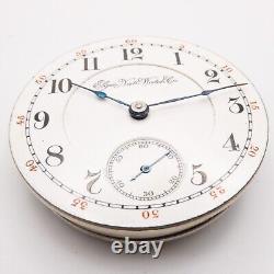Elgin Grade 124 Model 5 18-Size 15-Jewel Antique Pocket Watch Movement, Runs