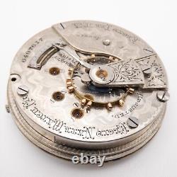 Elgin Grade 164 18-Size 17-Jewel Railroad Grade Antique Pocket Watch Movement