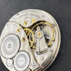 Elgin Grade 498 Pocket Watch Movement 21j Size 12s OF Model 4 Ticking F7970
