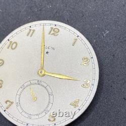 Elgin Grade 498 Pocket Watch Movement 21j Size 12s OF Model 4 Ticking F7970