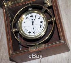 Elgin Marine Chronometer, Free-Sprung Movement, Wind Indicator