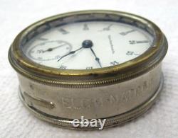 Elgin Pocket Watch Movement 11 Jewels Size 18s 1893 in Factory Ship Container