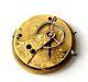 English Fusee Pocket Watch Movement With Diamond Endstone Kd-55