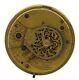 English Fusee Verge Pocket Watch Movement Spares Or Repairs C236