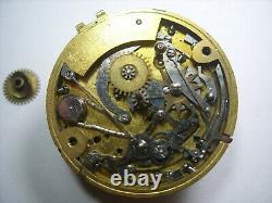 Esquivillon Dechoudens, Repetition, Verge fusse pocket watch movement and dial