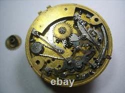 Esquivillon Dechoudens, Repetition, Verge fusse pocket watch movement and dial