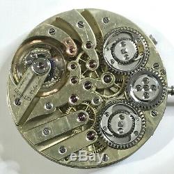 Extremely Rare Antique Tandem Wind Independent Seconds Pocket Watch Movement