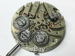 Extremely Rare Antique Tandem Wind Independent Seconds Pocket Watch Movement