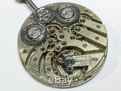 Extremely Rare Antique Tandem Wind Independent Seconds Pocket Watch Movement