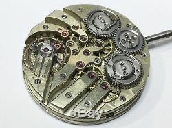 Extremely Rare Antique Tandem Wind Independent Seconds Pocket Watch Movement
