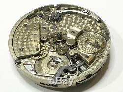 Extremely Rare Antique Tandem Wind Independent Seconds Pocket Watch Movement