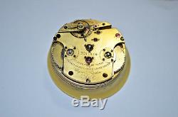 Extremely Rare Ulysse Nardin Movement 8 Days 1860's Double Barrel Dial 10 Points