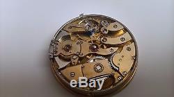 Extremly rare, small size minute repeater / repetition pocket watch movement