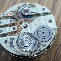 F. Muller Chaux De Fonds Ticking Pocket Watch Movement, Good Quality (B259)