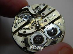 FINE VINTAGE FREDERICK GINNEL LOCLE POCKET WATCH 18K BEZEL MOVEMENT -REPAIR 36mm