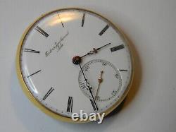 FINE VINTAGE FREDERICK GINNEL LOCLE POCKET WATCH 18K BEZEL MOVEMENT -REPAIR 36mm