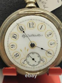 Fancy Dial Elgin Gm Wheeler Pocket Watch 18s Grade 44