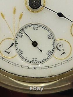 Fancy Dial Elgin Gm Wheeler Pocket Watch 18s Grade 44