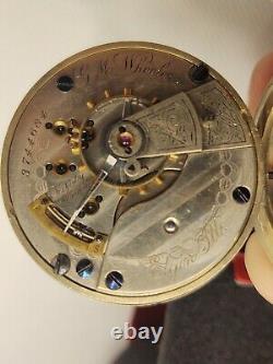 Fancy Dial Elgin Gm Wheeler Pocket Watch 18s Grade 44