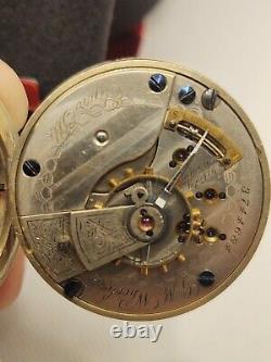 Fancy Dial Elgin Gm Wheeler Pocket Watch 18s Grade 44