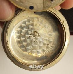 Fancy Dial Elgin Gm Wheeler Pocket Watch 18s Grade 44