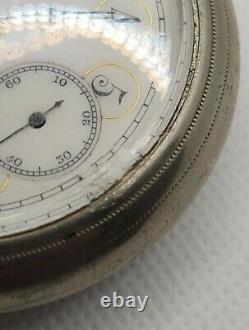 Fancy Dial Elgin Gm Wheeler Pocket Watch 18s Grade 44