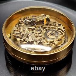Fancy Engraved Bridge Pocket Watch Movement NON-RUNNING Keywind 1850s-1880s OBO