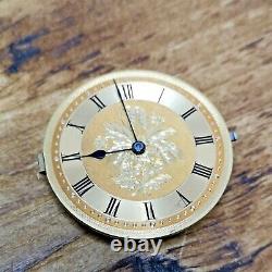 Fehrenback Bros Working Pocket Watch Movement (Rotherhams) With Gold Dial (BS71)