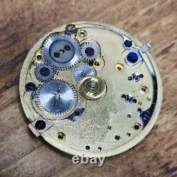 Fehrenback Bros Working Pocket Watch Movement (Rotherhams) With Gold Dial (BS71)