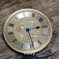 Fehrenback Bros Working Pocket Watch Movement (Rotherhams) With Gold Dial (BS71)