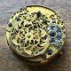 Fine & Rare George Ii Era Tho. Hally Verge Fusee Pocket Watch Movement Only