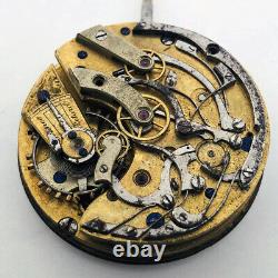 For Part Mechanism Chronograph Dürrstein & Co. Pocket Watch Repair Not Work