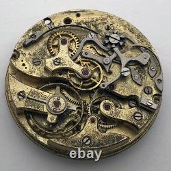 For Part Military Chronograph A. E. G. PRIMA Swiss Pocket Watch Repair Not Work