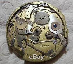 For Spares Antique Repeater Pocket Watch Incomplete Movement 45.5 mm Rare