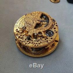 Foster 1690-1710s English verge fusee movement mock-pendulum ognon pocket watch