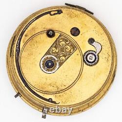 Frederick Spears of Liverpool English Antique Fusee Pocket Watch Movement