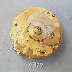 French 1690s verge fusee movement of oignon pocket watch