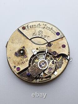 French London Pocket Watch Movement does not work Parts