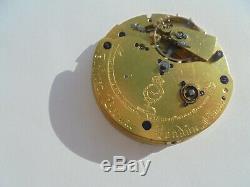 Fusee detent chronometer pocket watch movement with power reserve mclennan 1860s