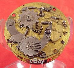 GAUDRON PARIS French EARLY REPEATER MOCK PENDULUM Movement 41MM Pocket Watch